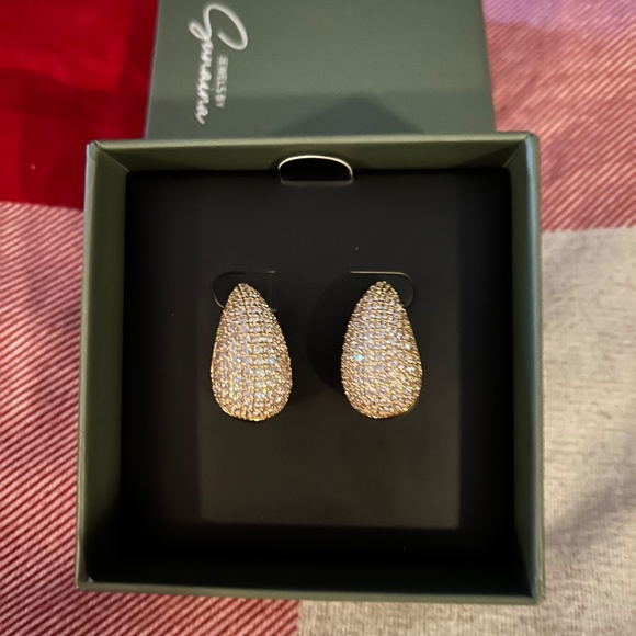 Jewels by Sunaina NARINA 2” Studs Earrings Gold - Picture 1 of 6